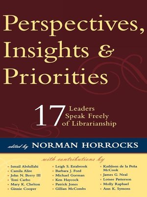 cover image of Perspectives, Insights, & Priorities